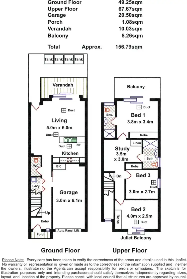Floorplan of Homely townhouse listing, 24A West Street, Brompton SA 5007