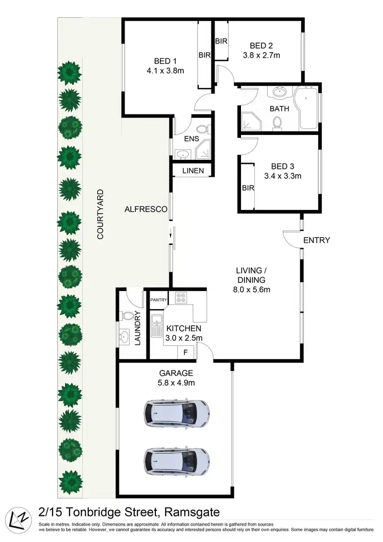 Floorplan of Homely villa listing, 2/15-17 Tonbridge Street, Ramsgate NSW 2217