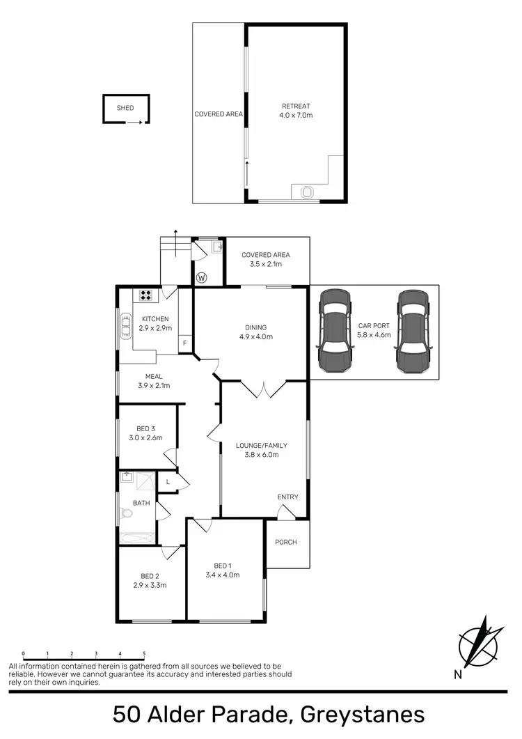 Floorplan of Homely house listing, 50 Adler Parade, Greystanes NSW 2145