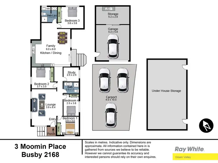 Floorplan of Homely house listing, 3 Moomin Place, Busby NSW 2168