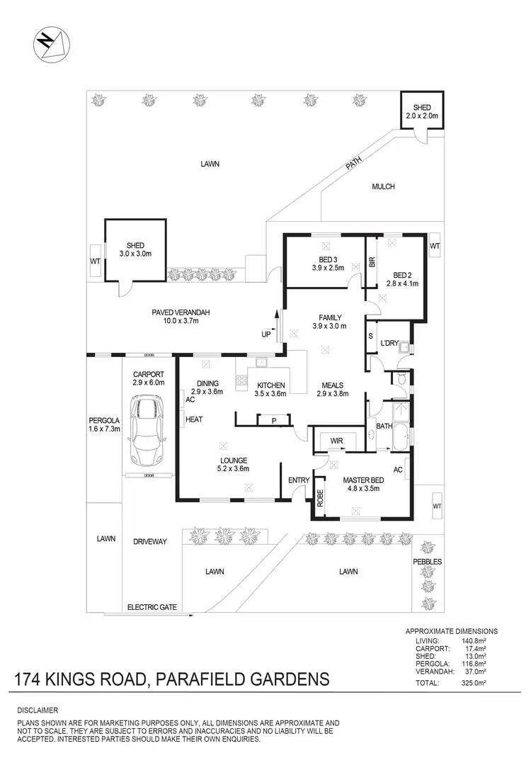 Floorplan of Homely house listing, 174 Kings Road, Parafield Gardens SA 5107