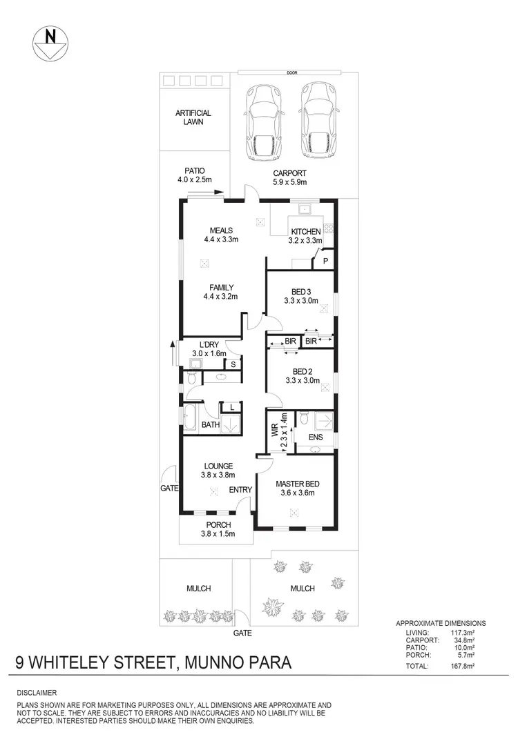 Floorplan of Homely house listing, 9 Whiteley Street, Munno Para SA 5115