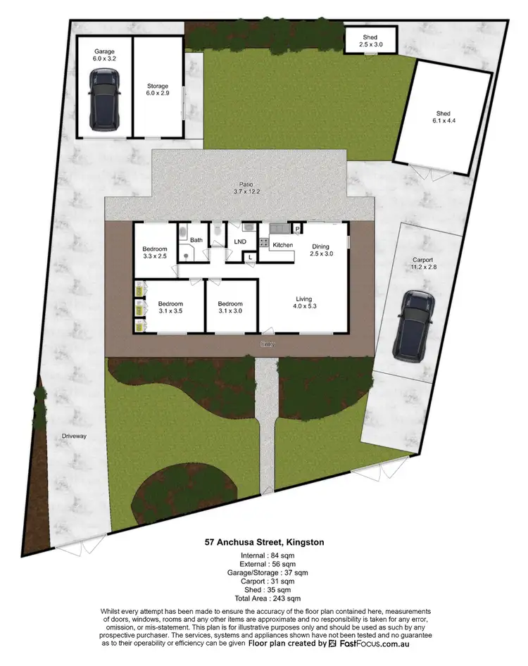 Floorplan of Homely house listing, 57 Anchusa Street, Kingston QLD 4114