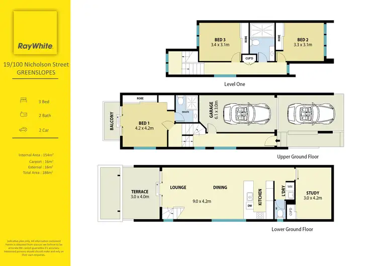 Floorplan of Homely townhouse listing, 19/96-100 Nicholson Street, Greenslopes QLD 4120
