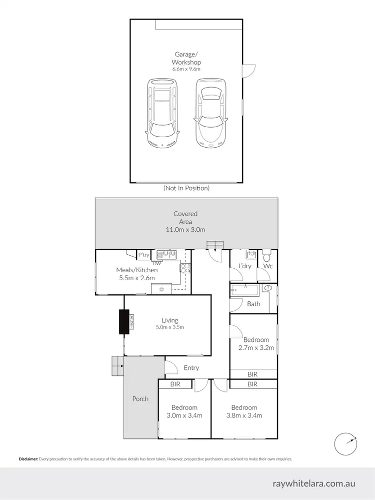 Floorplan of Homely house listing, 41 Hendy Street, Corio VIC 3214