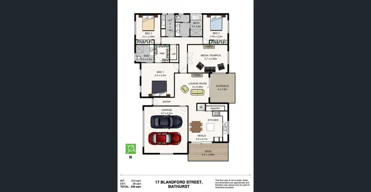 Floorplan of Homely house listing, 17 Blandford Street, Bathurst NSW 2795
