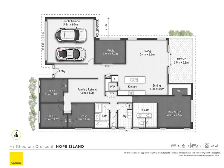 Floorplan of Homely house listing, 54 Rhodium Crescent, Hope Island QLD 4212