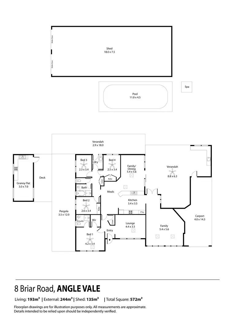 Floorplan of Homely house listing, 8 Briar Road, Angle Vale SA 5117
