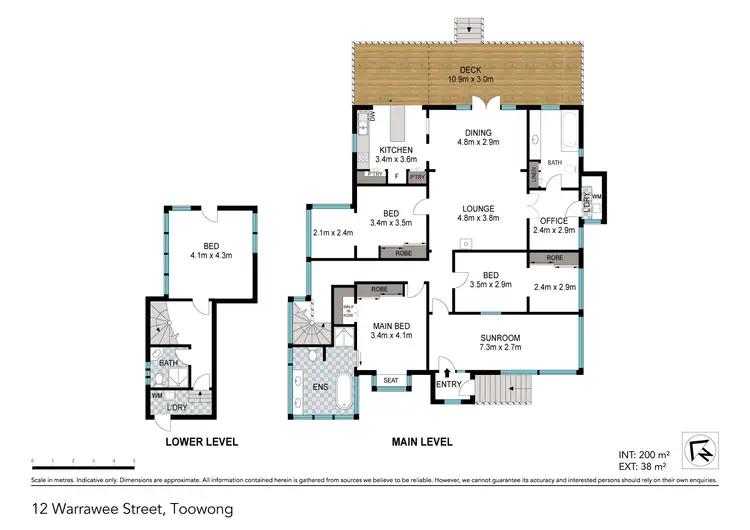Floorplan of Homely house listing, 12 Warrawee Street, Toowong QLD 4066