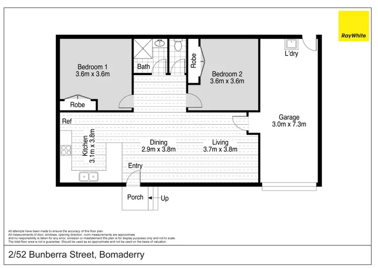 Floorplan of Homely unit listing, 2/52 Bunberra Street, Bomaderry NSW 2541