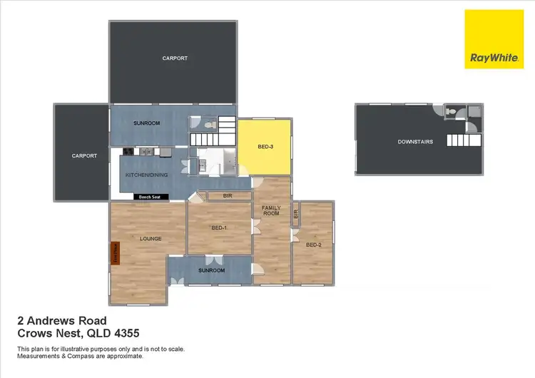 Floorplan of Homely house listing, 2 Andrews Road, Crows Nest QLD 4355