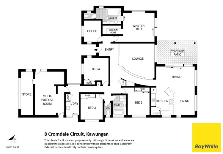 Floorplan of Homely house listing, 8 Cromdale Circuit, Kawungan QLD 4655