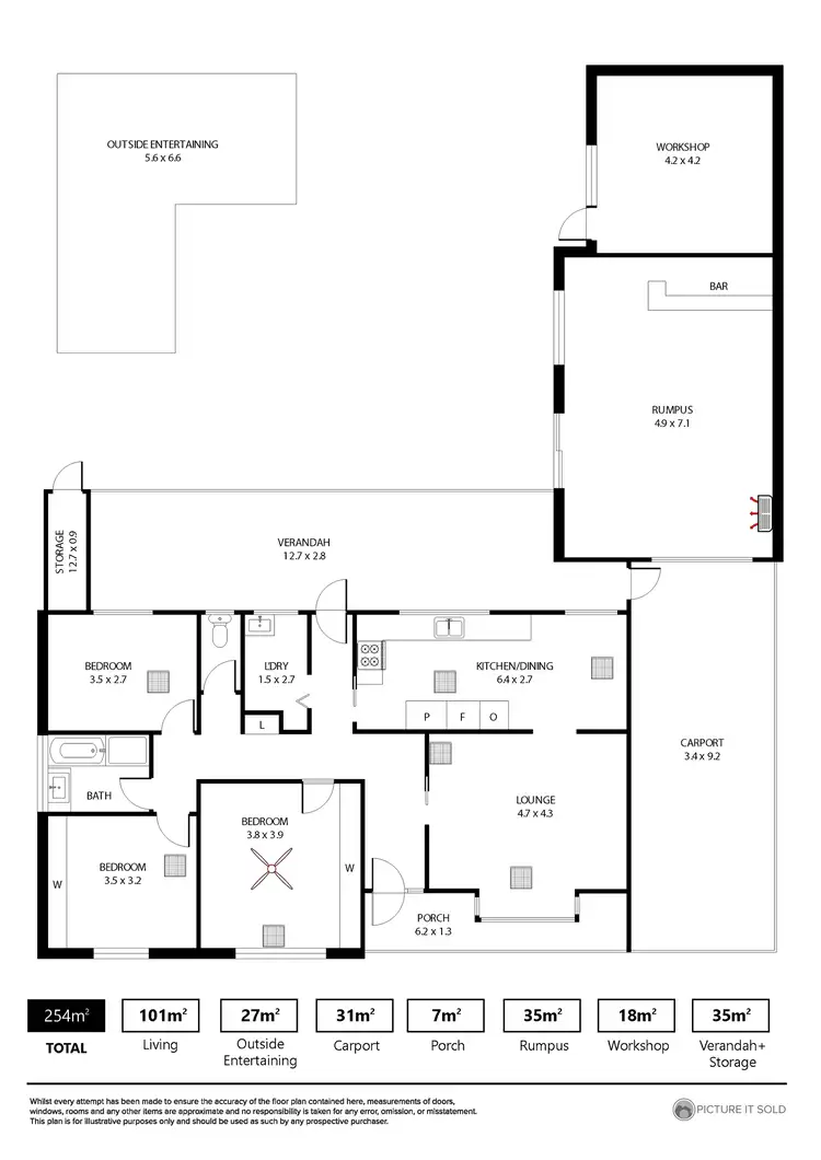 Floorplan of Homely house listing, 15 Webster Street, Klemzig SA 5087