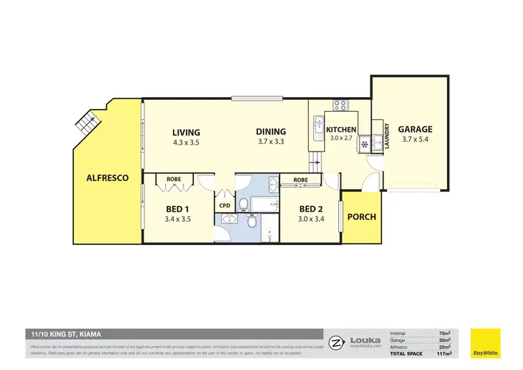 Floorplan of Homely townhouse listing, 11/10 King Street, Kiama NSW 2533