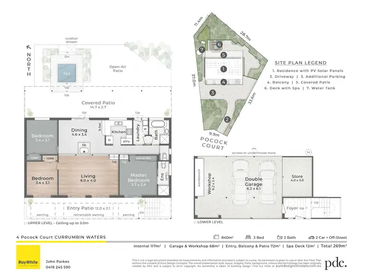 Floorplan of Homely house listing, 4 Pocock Court, Currumbin Waters QLD 4223