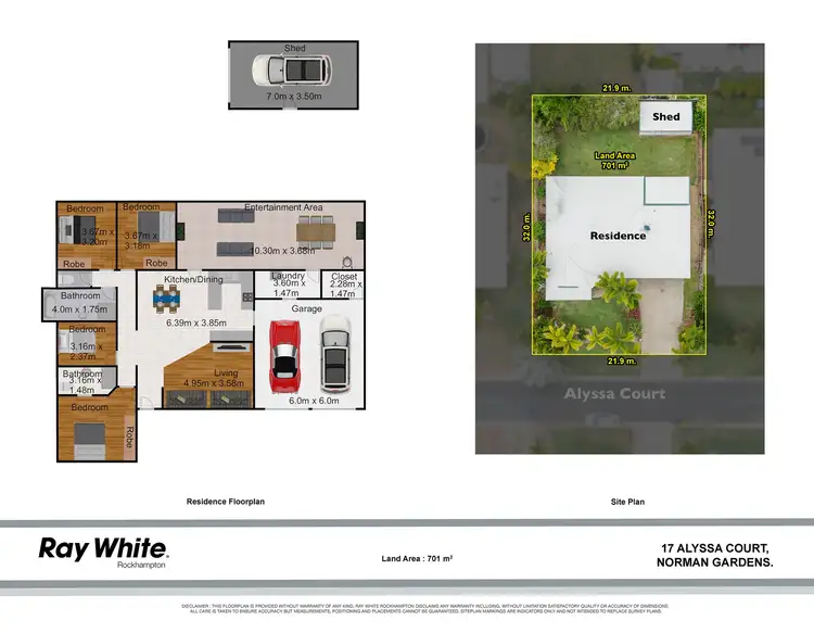 Floorplan of Homely house listing, 17 Alyssa Court, Norman Gardens QLD 4701