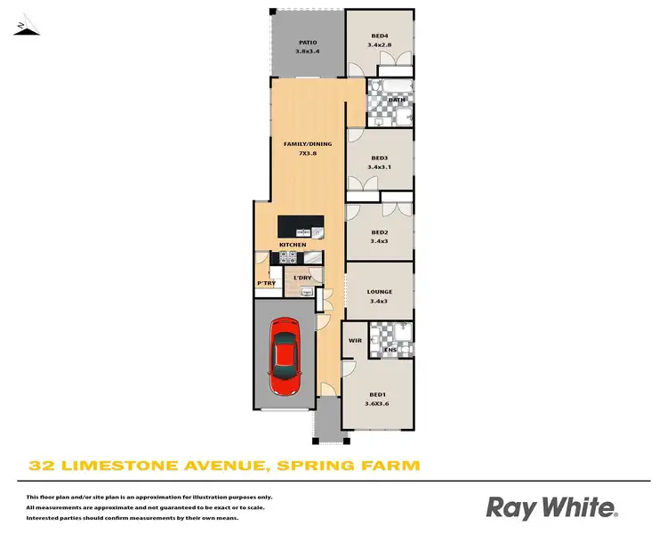 Floorplan of Homely house listing, 32 Limestone Avenue, Spring Farm NSW 2570