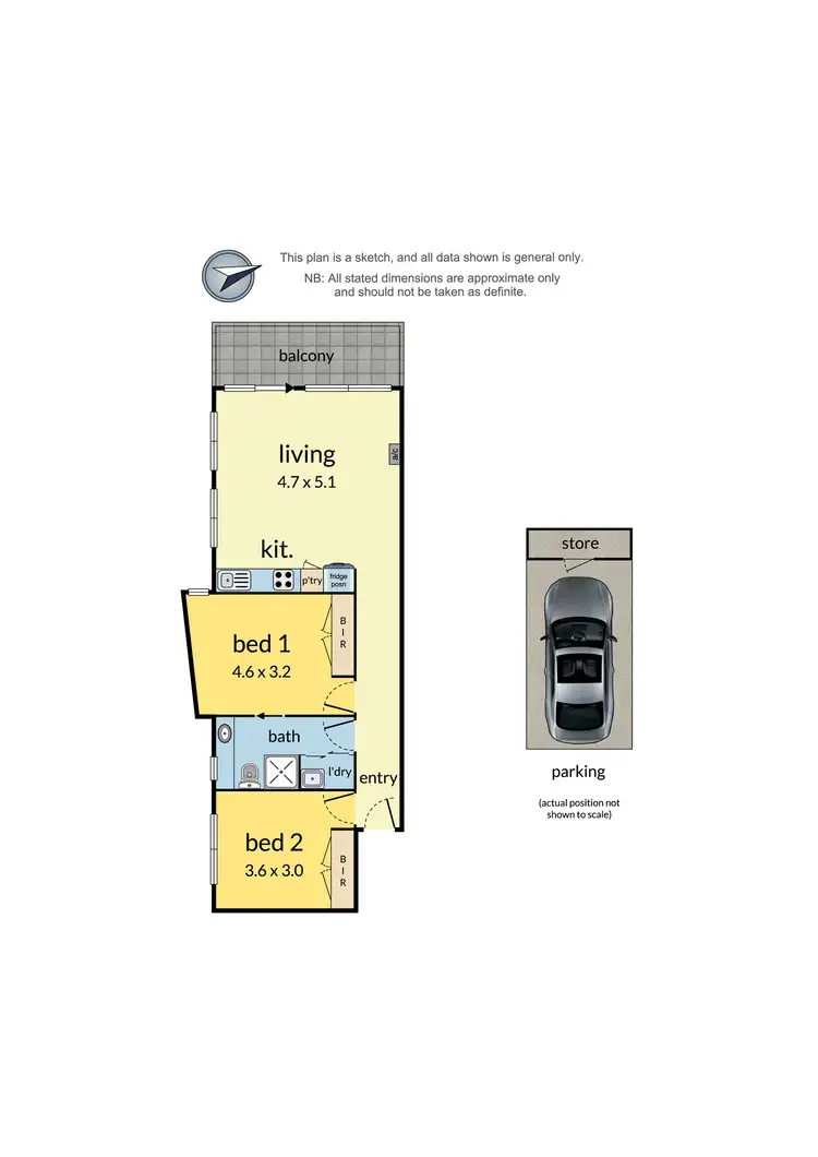 Floorplan of Homely apartment listing, 6/12 Alfrick Road, Croydon VIC 3136