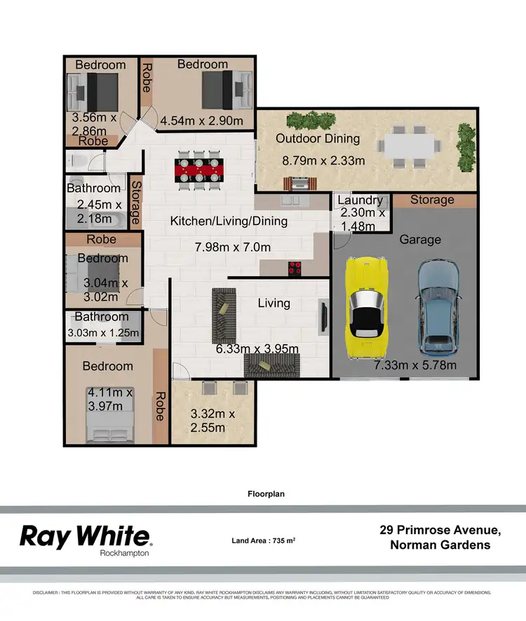 Floorplan of Homely house listing, 29 Primrose Avenue, Norman Gardens QLD 4701