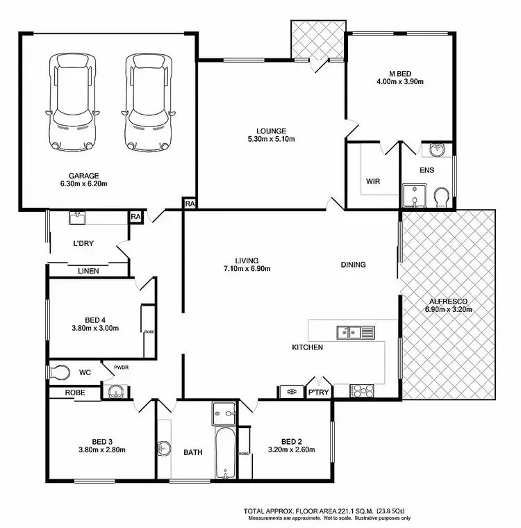 Floorplan of Homely house listing, 3 Whitton Drive, Thurgoona NSW 2640