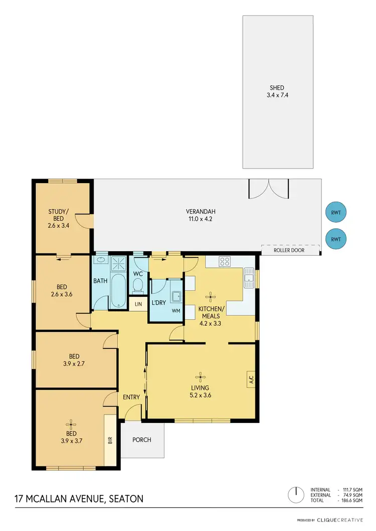 Floorplan of Homely house listing, 17 McAllan Avenue, Seaton SA 5023