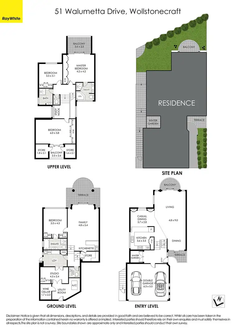 Floorplan of Homely townhouse listing, 51 Walumetta Drive, Wollstonecraft NSW 2065