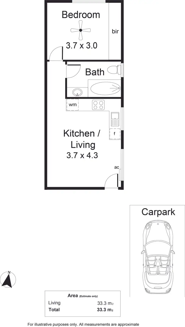 Floorplan of Homely unit listing, 7/13 Simpson Parade, Goodwood SA 5034