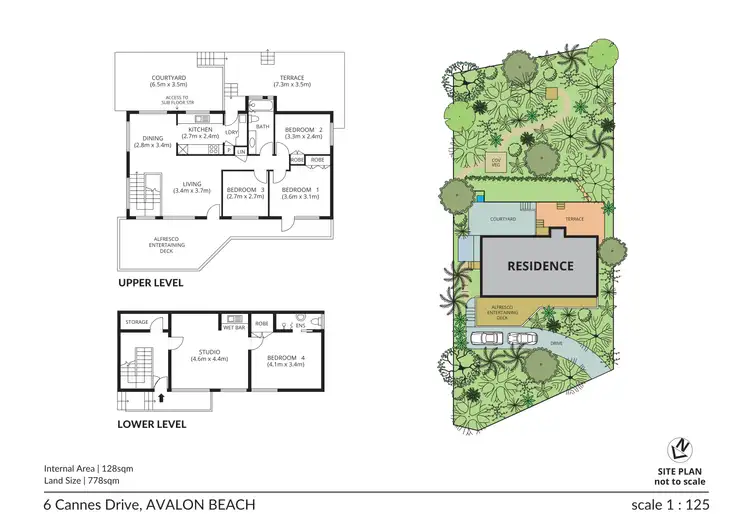 Floorplan of Homely house listing, 6 Cannes Drive, Avalon Beach NSW 2107