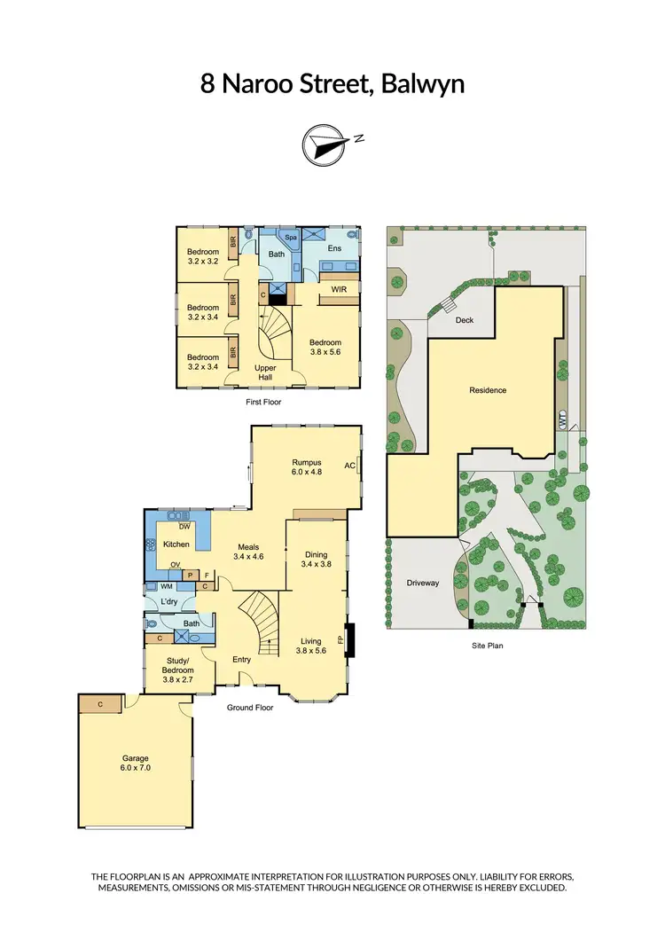 Floorplan of Homely house listing, 8 Naroo Street, Balwyn VIC 3103