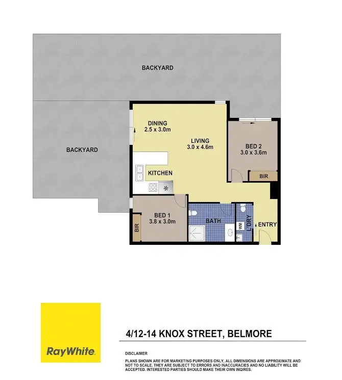 Floorplan of Homely apartment listing, 4/12-14 Knox Street, Belmore NSW 2192