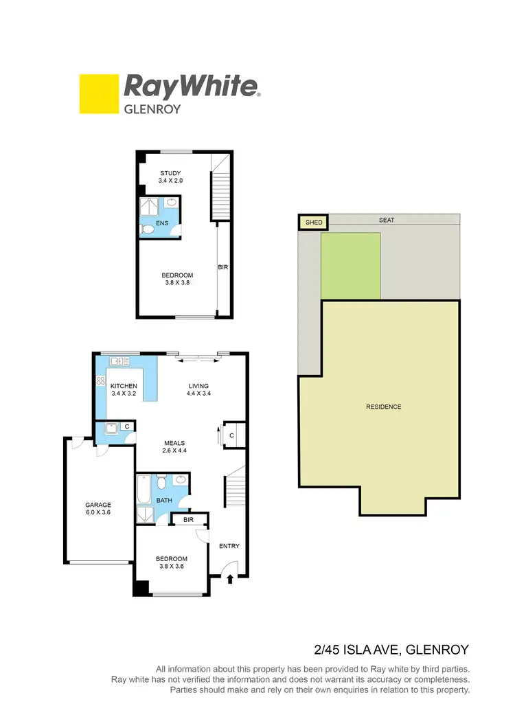 Floorplan of Homely townhouse listing, 2/45 Isla Avenue, Glenroy VIC 3046