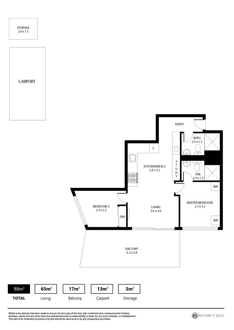 Floorplan of Homely apartment listing, 1504/17 Austin Street, Adelaide SA 5000