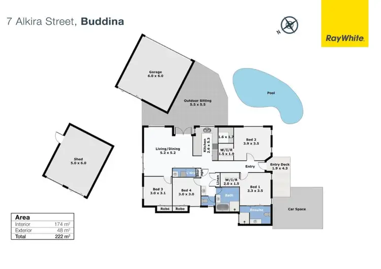 Floorplan of Homely house listing, 7 Alkira Street, Buddina QLD 4575