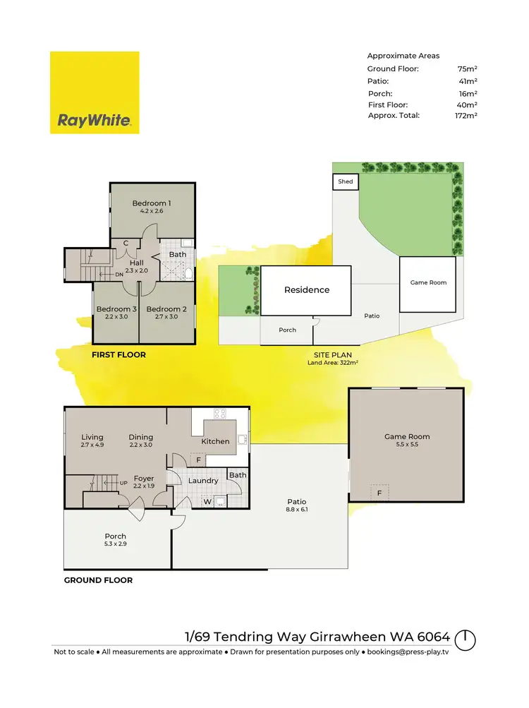 Floorplan of Homely house listing, 1/69 Tendring Way, Girrawheen WA 6064