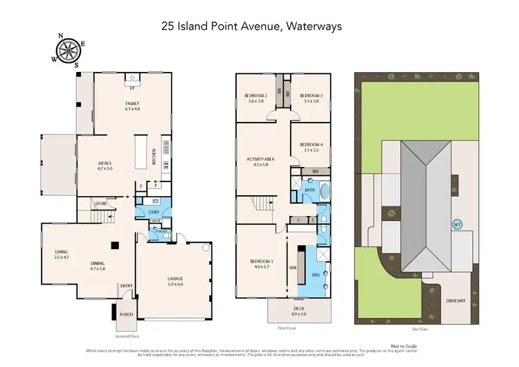 Floorplan of Homely house listing, 25 Island Point Avenue, Waterways VIC 3195