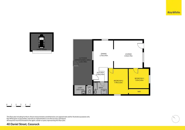 Floorplan of Homely house listing, 40 Daniel Street, Cessnock NSW 2325
