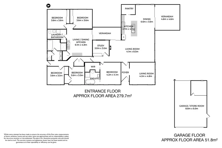 Floorplan of Homely rural property listing, 10 Echo Place, One Mile NSW 2316