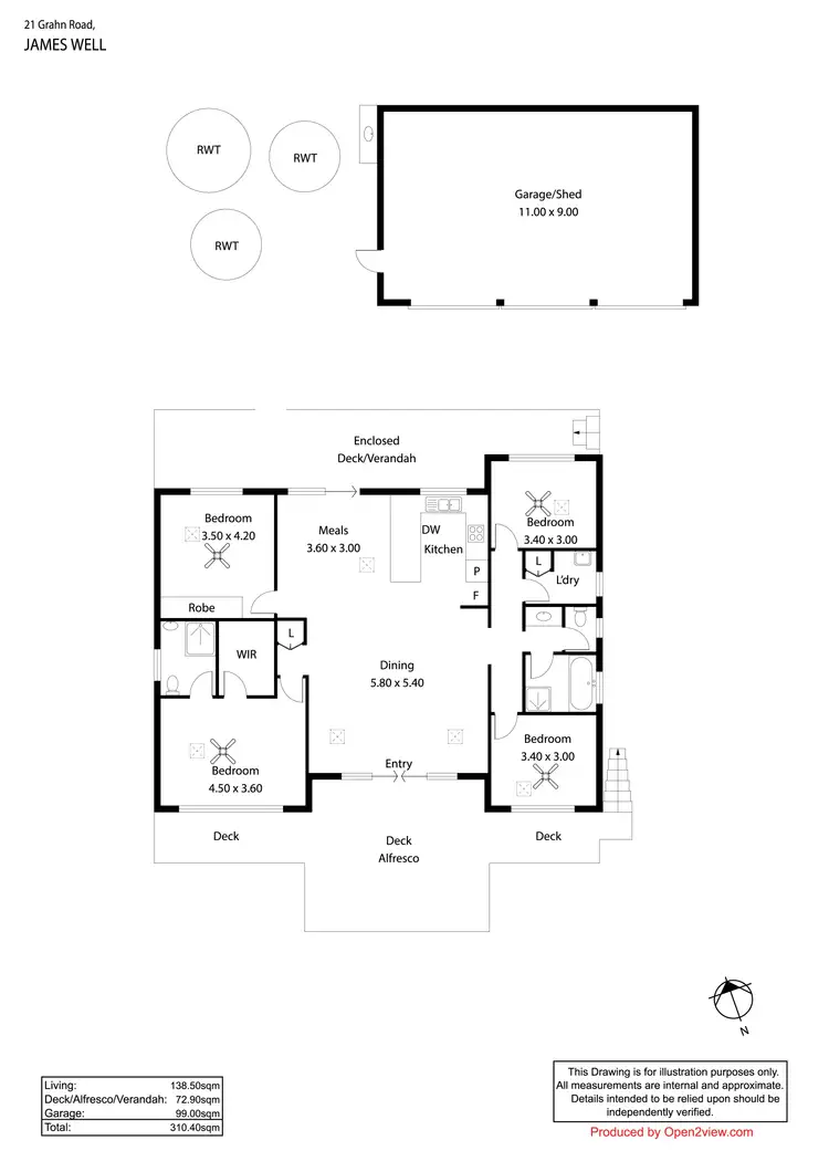 Floorplan of Homely house listing, 21 Grahn Road, James Well SA 5571
