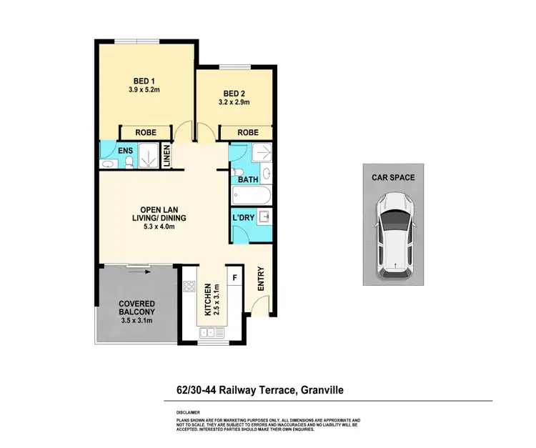 Floorplan of Homely apartment listing, 62/30-44 RAILWAY Terrace, Granville NSW 2142