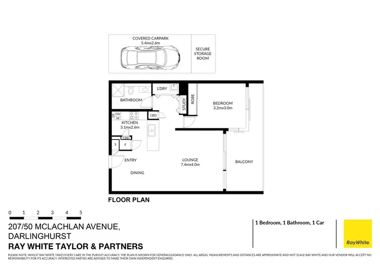 Floorplan of Homely apartment listing, 207/50 McLachlan Avenue, Darlinghurst NSW 2010