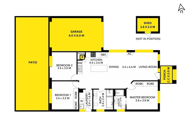 Floorplan of Homely unit listing, 2/30 First Avenue, Dandenong North VIC 3175