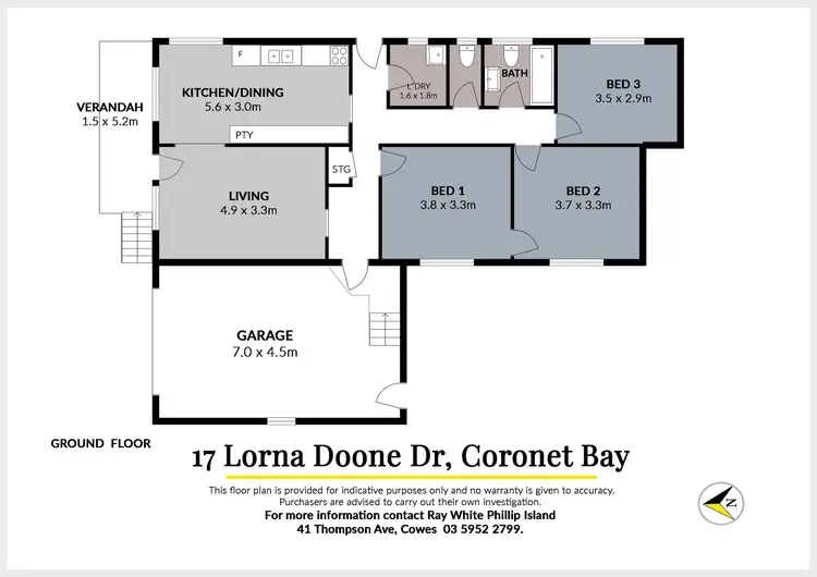 Floorplan of Homely house listing, 17 Lorna Doone Drive, Coronet Bay VIC 3984