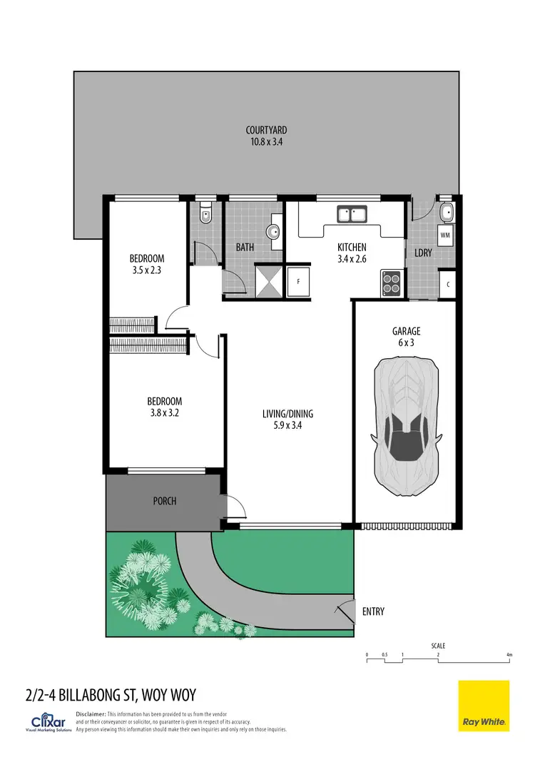 Floorplan of Homely villa listing, 2/4 Billabong Street, Woy Woy NSW 2256