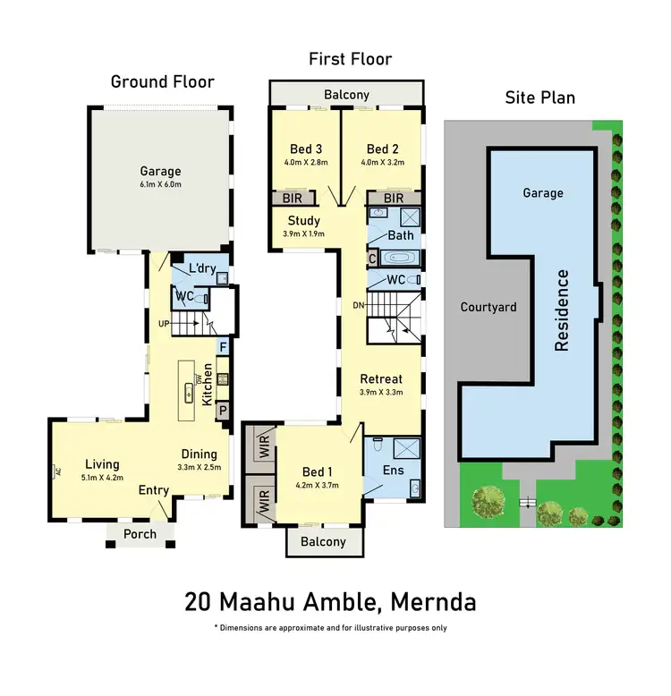 Floorplan of Homely townhouse listing, 20 Maahu Amble, Mernda VIC 3754