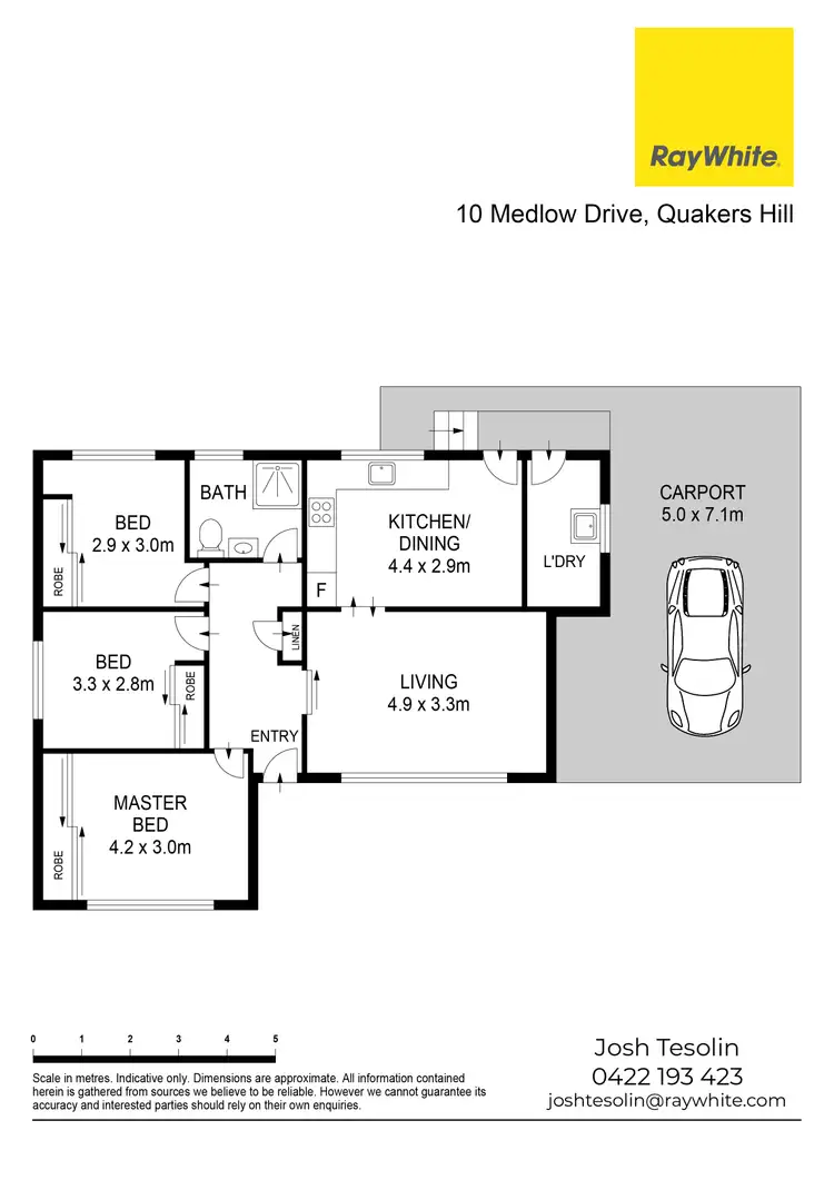 Floorplan of Homely house listing, 10 Medlow Drive, Quakers Hill NSW 2763