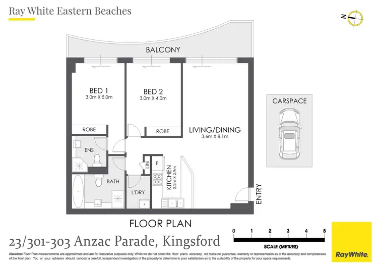 Floorplan of Homely apartment listing, 23/301 Anzac Parade, Kingsford NSW 2032