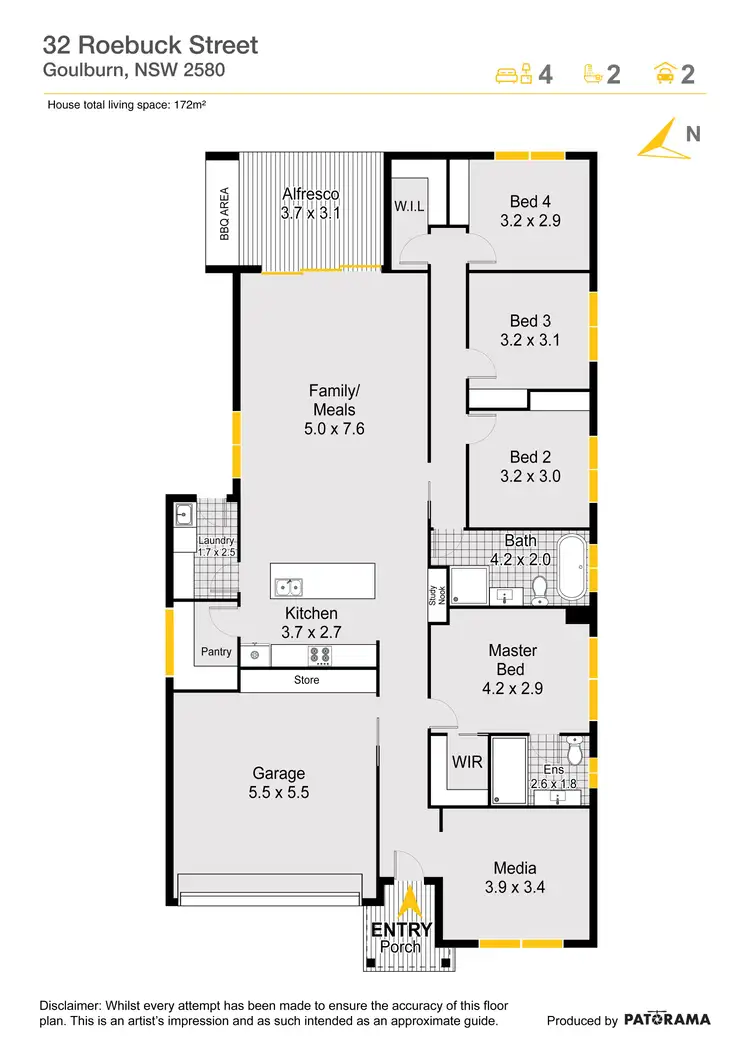 Floorplan of Homely house listing, 32 Roebuck Street, Goulburn NSW 2580