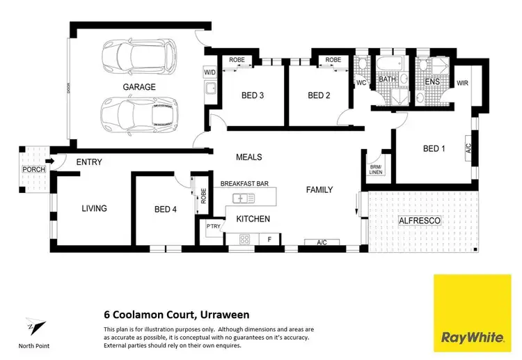 Floorplan of Homely house listing, 6 Coolamon Court, Urraween QLD 4655