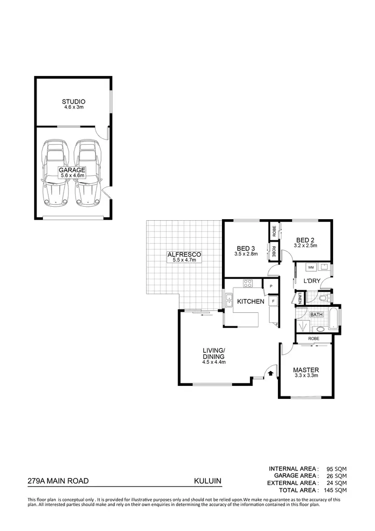 Floorplan of Homely house listing, 279A Main Road, Kuluin QLD 4558