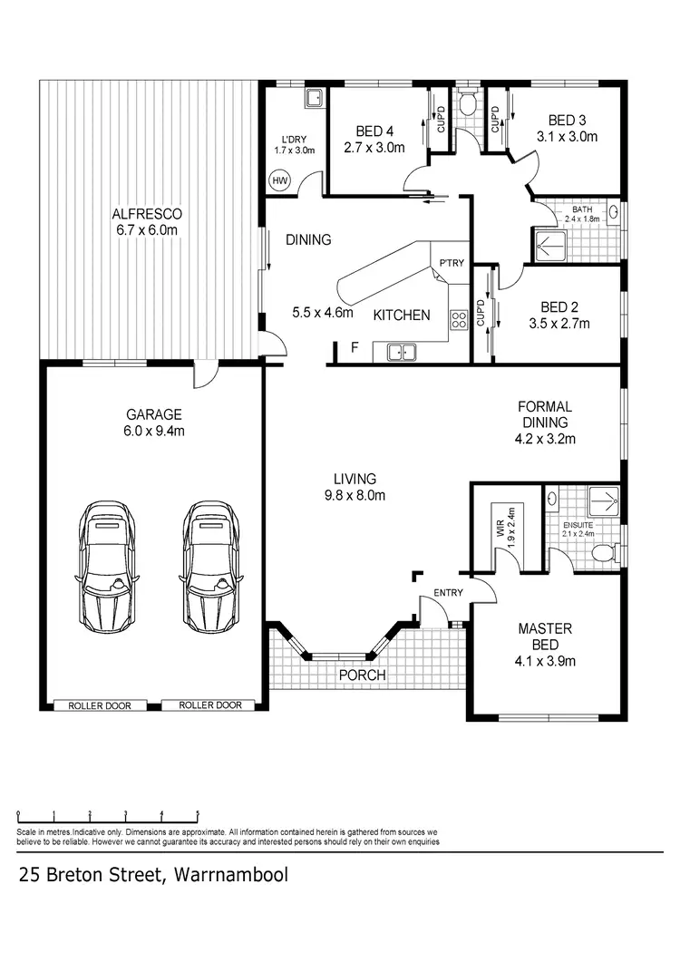 Floorplan of Homely house listing, 25 Breton Street, Warrnambool VIC 3280